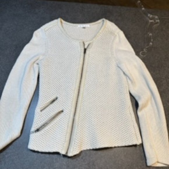 Vintage CABi Moto Zip Up Sweater Size Medium - Picture 3 of 3